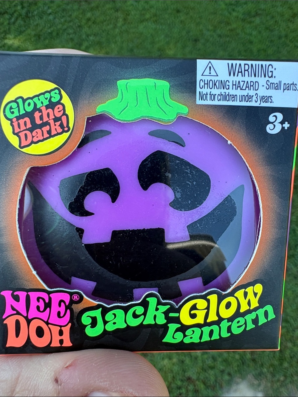 NeeDoh Jack-Glow Lantern Purple Pumpkin by Schylling